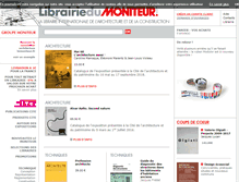 Tablet Screenshot of librairiedumoniteur.com